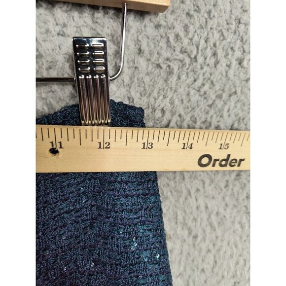 St. John NEW Malachite Multi Paillettes Wool Blend Pencil Back Zip Skirt Sz 2 - Picture 5 of 12